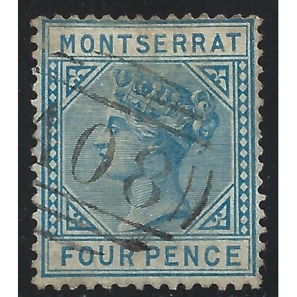 1880 MONTSERRAT - SG n° 5  Wmk Crown CC  USED