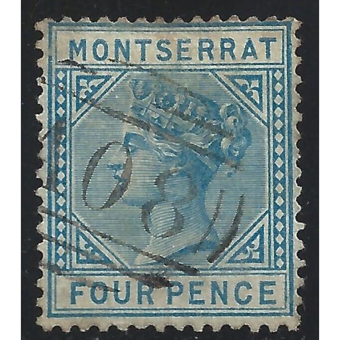 1880 MONTSERRAT - SG n° 5  Wmk Crown CC  USED