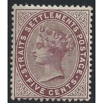 1882 STRAITS SETTLEMENTS - SG n° 48  MLH/*