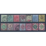 1902 GRAN BRETAGNA/GREAT BRITAIN - n° 106/117 13 valori SERIE USATA