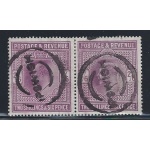 1902 Gran Bretagna - n. 118 - 2/6 scelini violetto - COPPIA USATA