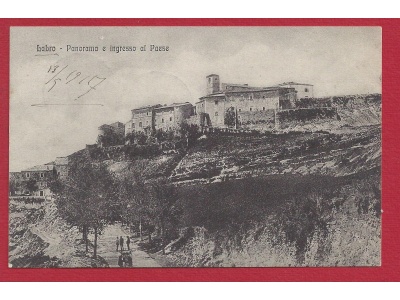 1917 LABRO (Perugia), Panorama e ingresso del paese  VIAGGIATA