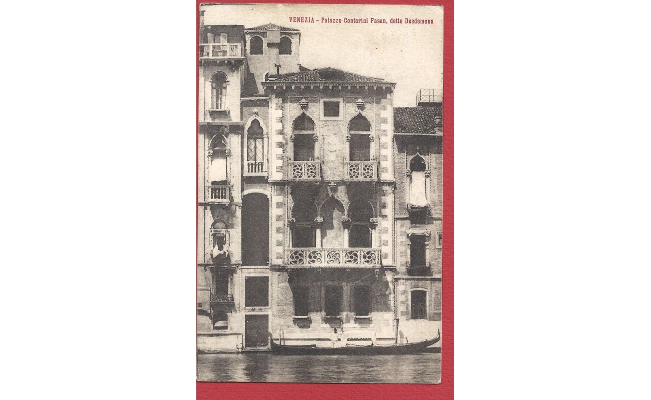 1917 VENEZIA, Palazzo Contarini Pasan detto Desdemona VIAGGIATA