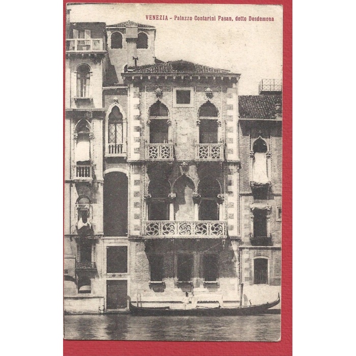 1917 VENEZIA, Palazzo Contarini Pasan detto Desdemona VIAGGIATA