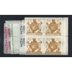 1920 Liechtenstein, n. 25/39 Stemma e vedute 15 valori  MNH** QUARTINA