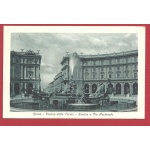 1920 ROMA, Piazza delle Terme - Esedra e Via Nazionale VIAGGIATA