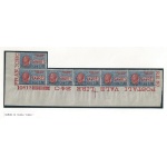1924 Italia - Regno , Espresso n° 10  MNH/** BLOCCO DI 6 CON NUMERO TAVOLA