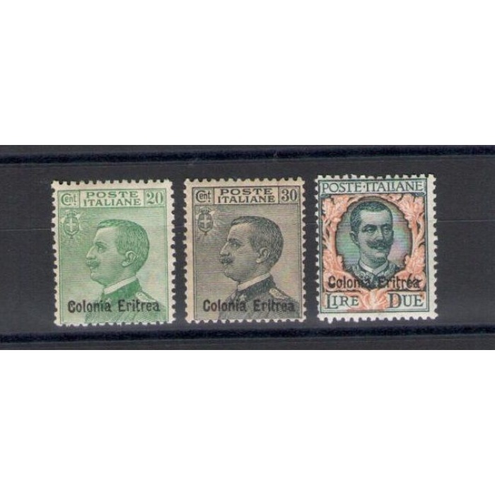 1925 ERITREA, Michetti soprastamp n° 93/95 MLH*