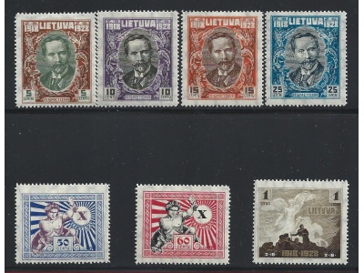 1928 Lituania - n° 277/283  7 valori  MLH/*