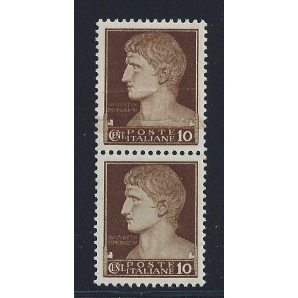 1929 Italia - Regno, n. 245e , Imperiale 10 cent. bruno ,  MNH ** Carta Ricongiunta