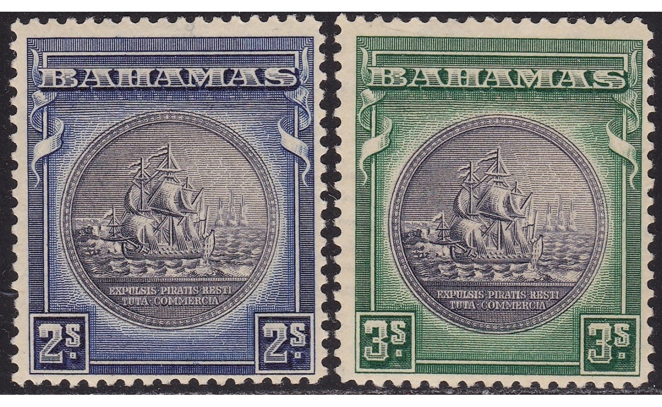 1931-42 BAHAMAS, SG 131a/132 Great Seal  MNH/**