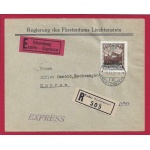 1932 Liechtenstein, Servizio n° 8B , 1,20 Franchi su lettera , Usato