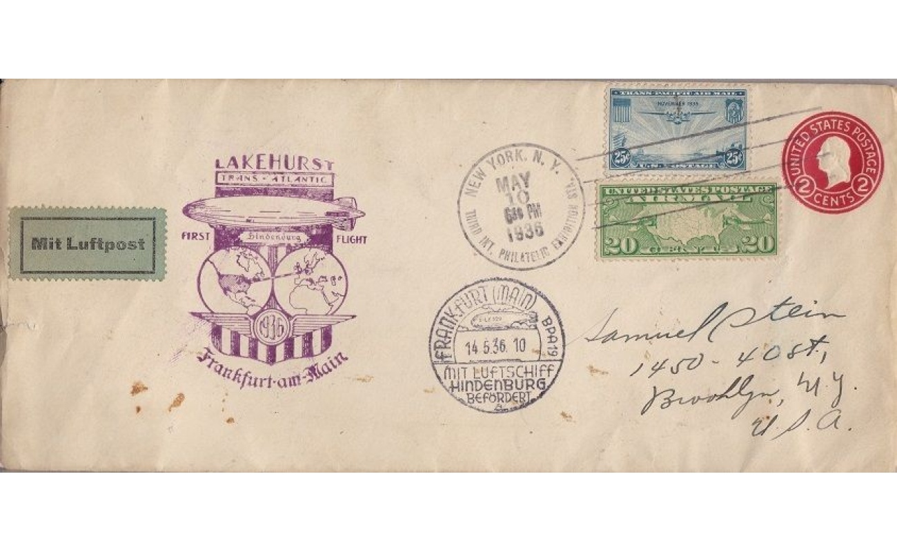 1936 STATI UNITI/USA, Amerikanische Post  Sieger 409 B