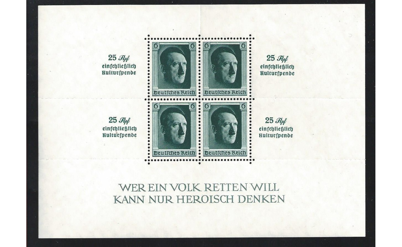 1937 GERMANIA REICH - Foglietto n. 10  MNH**