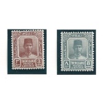 1938 MALAYSIAN STATES TRENGGANU, n° 29 e 34  2 valori MLH/*