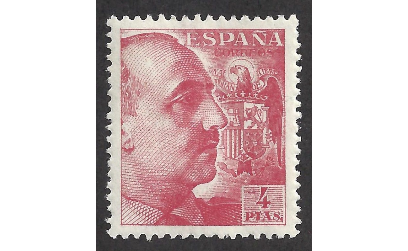 1939-41 SPAGNA/SPAIN - n° 690 Generale Franco  4 Ptas carminio MNH/**