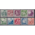 1941 Portogallo  - n° 616/625 - 10 valori  - MNH**