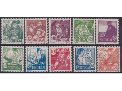 1941 Portogallo  - n° 616/625 - 10 valori  - MNH**
