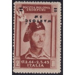 1946 CORPO POLACCO, POSTA AEREA n° 1b  Gen. Anders  MNH/**  Certificato Biondi
