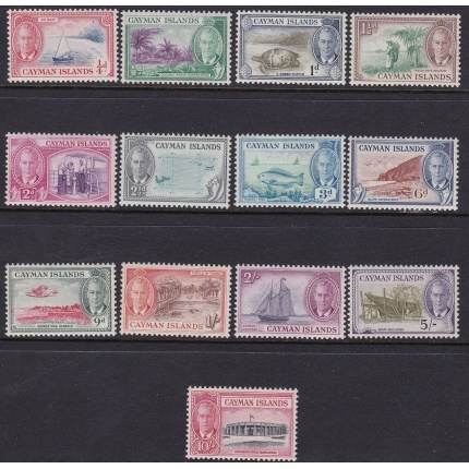 1950 CAYMAN ISLANDS, SG 135/147  serie di 13 valori -  MNH**