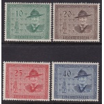 1953 Liechtenstein, Baden Powel - n. 277/280 serie di 4 valori - MNH**
