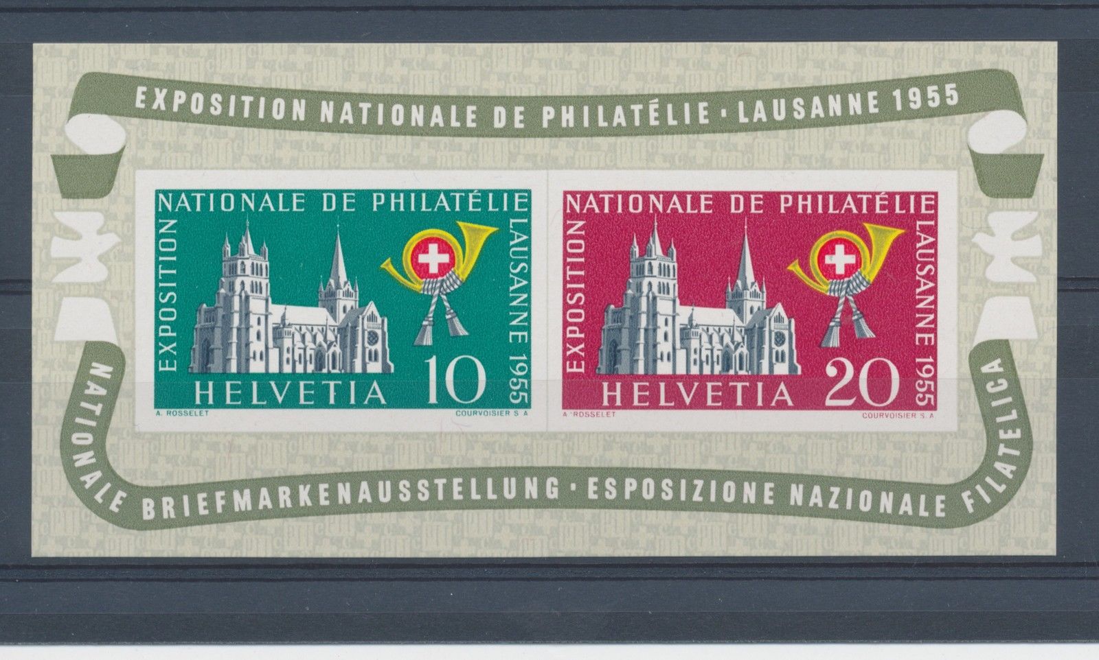 1955 SVIZZERA, BF n. 15 - Esposizione di Losanna - MNH**