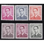 1958 Belgio - Re Baldovino I - 6 valori n. 1066/75 - MNH**