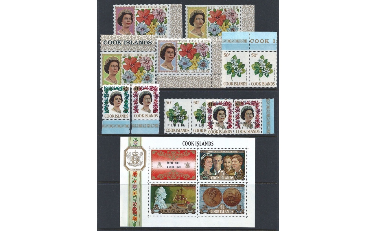 1967-70 ISOLE COOK - Yv. n° 137/256 + BF  MNH**  € 340