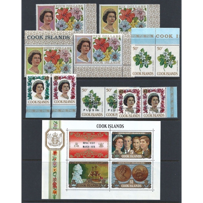 1967-70 ISOLE COOK - Yv. n° 137/256 + BF  MNH**  € 340