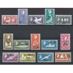 1971 SOUTH GEORGIA - Elisabetta II e soggetti diversi serie sovrastampata, YT 25/38 14 valori  MNH/**