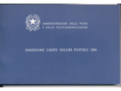 1982 ITALIA - Libretto Ufficiale Ministero poste e telecomunicazioni MNH**