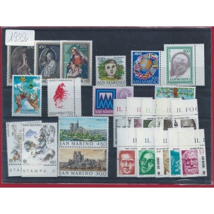 1982 San Marino, francobolli nuovi , Annata Completa  24 valori - MNH**