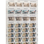1990 EUROPA CEPT Guernsey 4 Minifogli "Edifici postali " MNH**