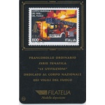 1999 Italia - Repubblica , Tessera Filatelica , Vigili del fuoco ,  0,41€