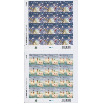 2008 EUROPA CEPT S.Marino 2 Minifogli  "La Lettera"  MNH**