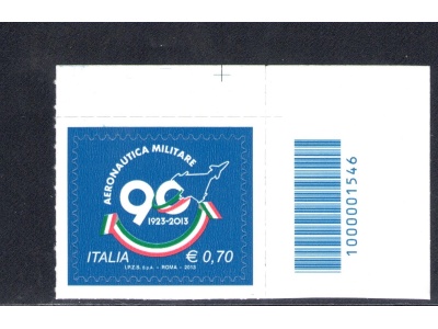 2013 Repubblica Italiana Aeronautica Militare con codice a barre n° 1546