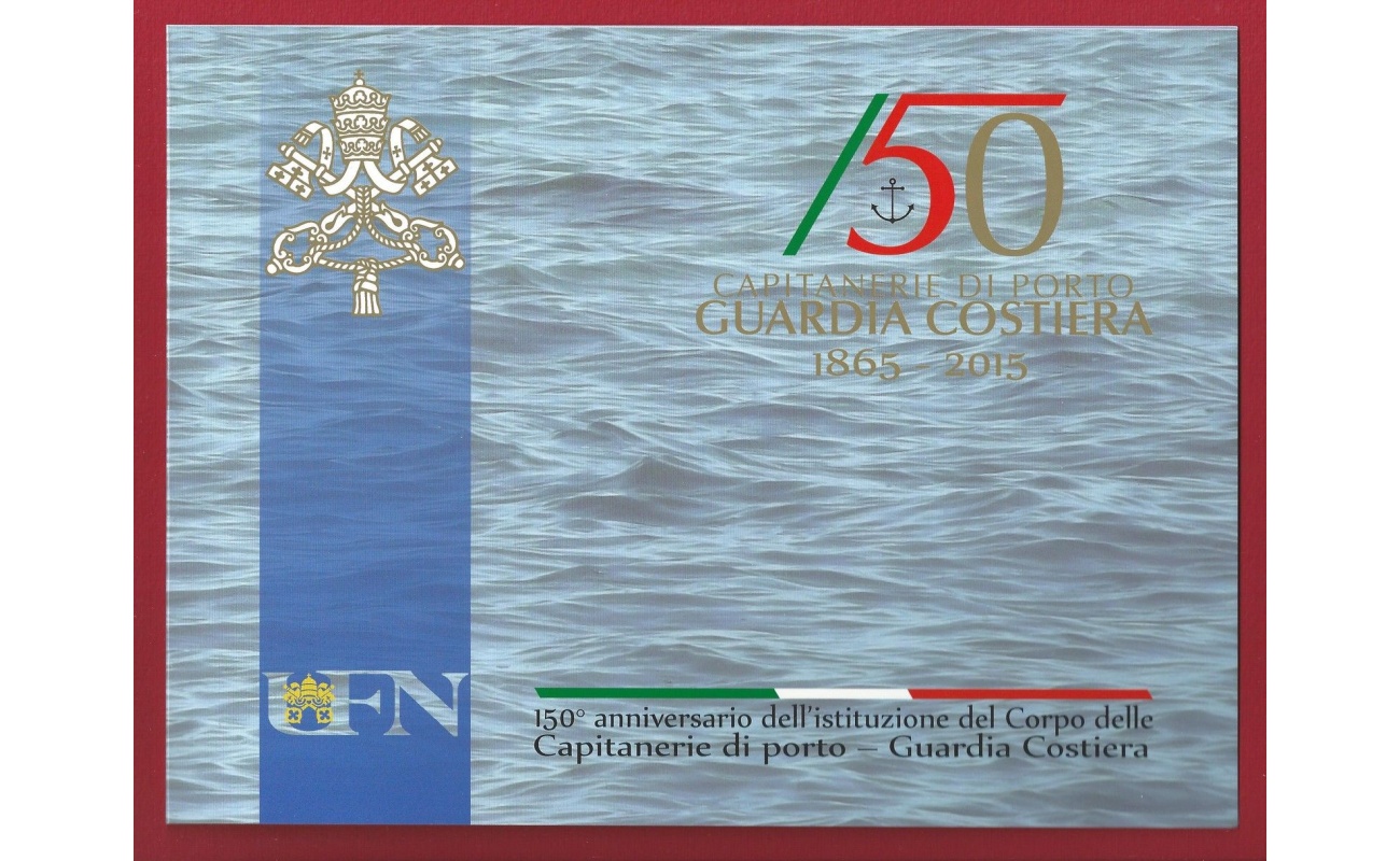 2015 Vaticano , FOLDER 150 GUARDIA COSTIERA