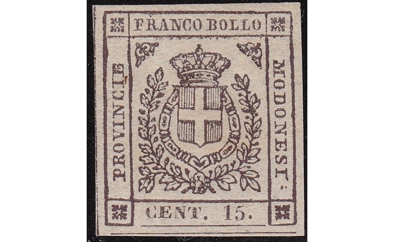 1859 Modena Governo Provvvisorio, n° 13a MLH/* Certificato Sorani