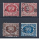 1892 SAN MARINO, n° 8/11 serie usata