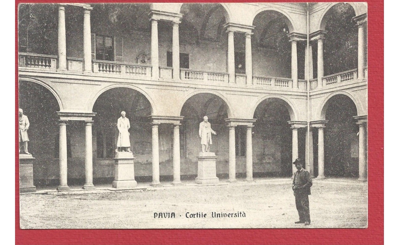 1917 PAVIA, Cortile Università VIAGGIATA