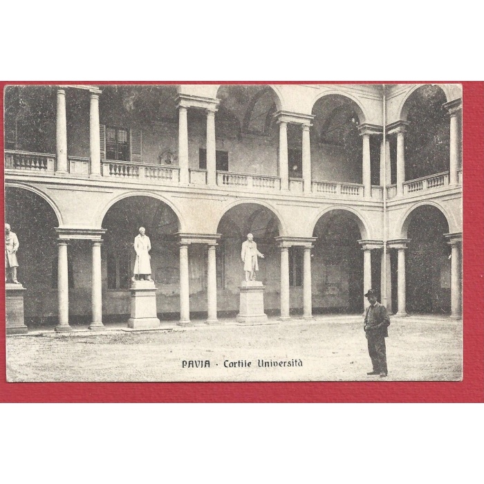1917 PAVIA, Cortile Università VIAGGIATA