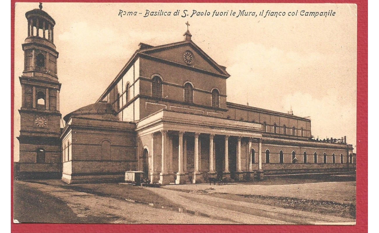 1917 ROMA, Basilica di San Paolo fuori le Mura VIAGGIATA