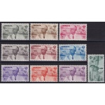 1934 Cirenaica, PA n° 30/39  Roma-Mogadiscio  10 valori  MNH/**