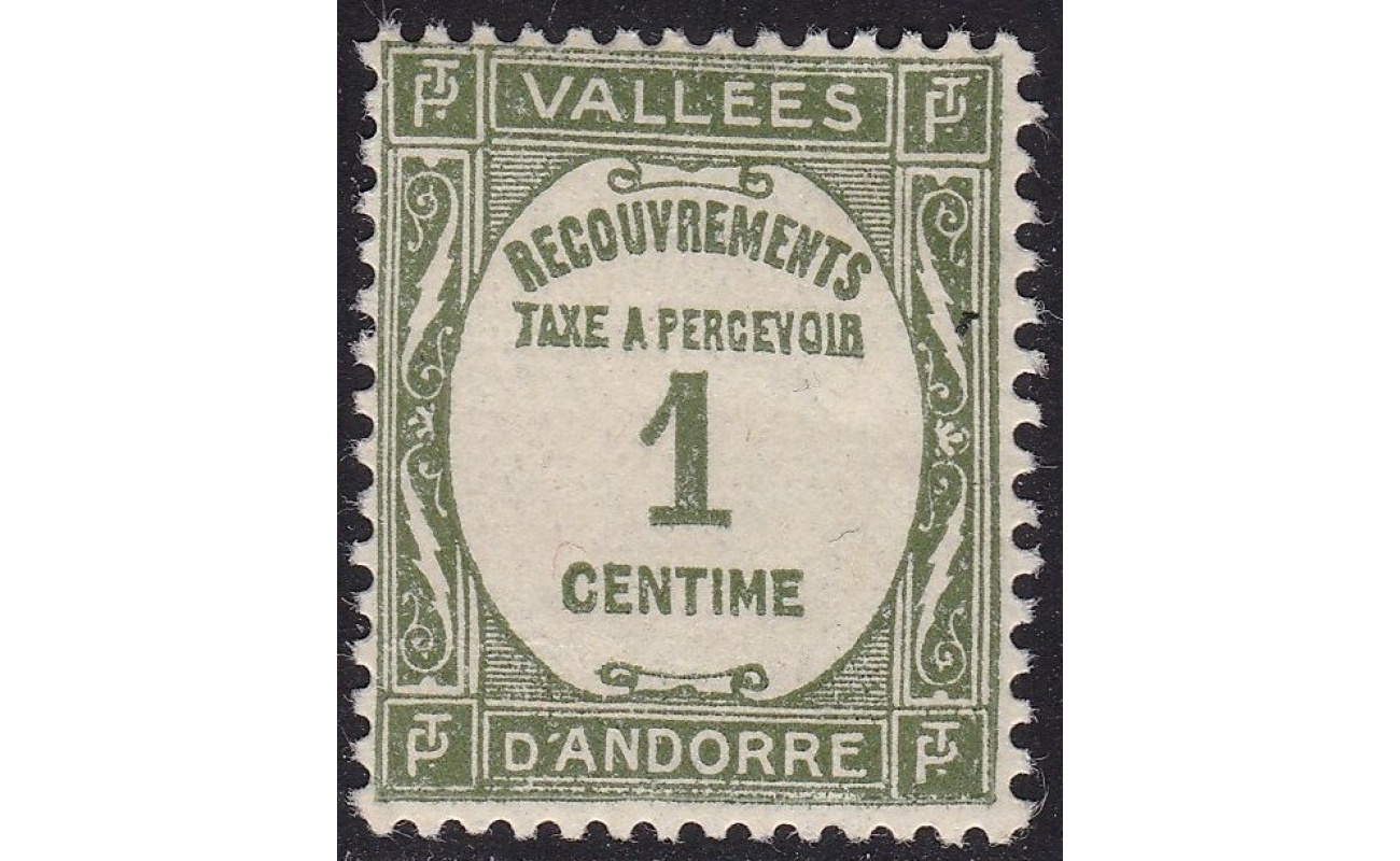 1935 ANDORRA FRANCESE,  Tasse n° 16  MNH/**