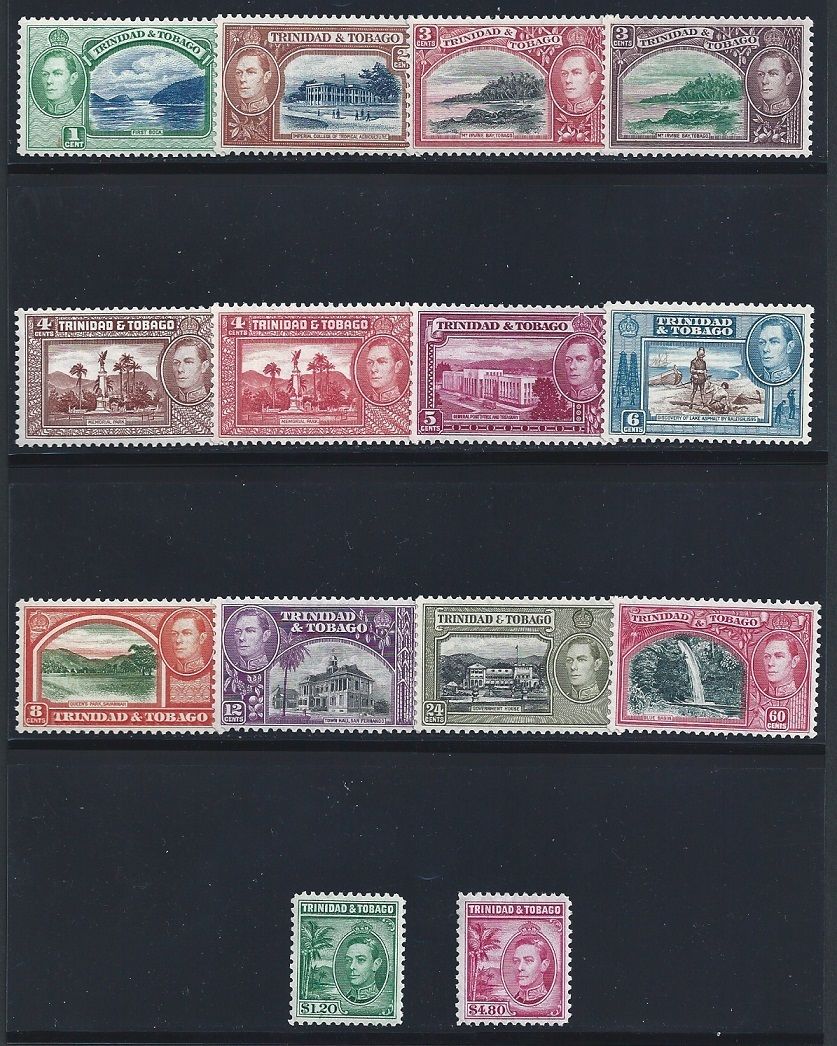 1938-44  Trinidad and Tobago - Stanley Gibbons n. 246/256 - MLH*