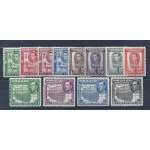 1938 SOMALILAND - SG 93/104 Giorgio VI e animali 12 valori MLH/MNH */**