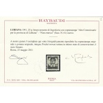 1941 LUBIANA, n° 61 25p. bruno nerastro  MNH/** Certificato Raybaudi RARO