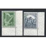 1950  BERLIN - BERLINO, Orchestra Filarmonica di Berlino , Angolo di Foglio , n° 58/59 , MNH**