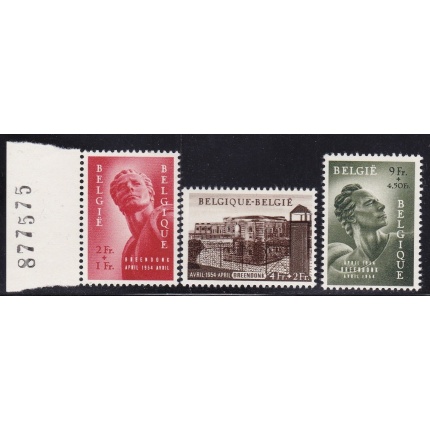 1954 Belgio  - COB n° 943/945   MNH/**