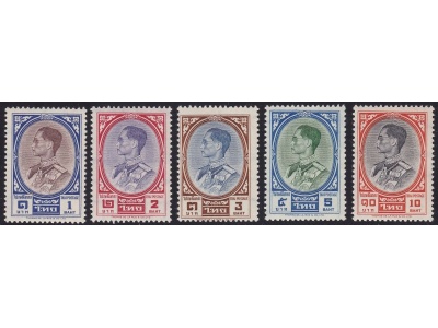 1961 Thailand - Tailandia - King Bhumipol ,  429/432/433/435/436 5 values MNH**